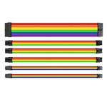 Thermaltake TtMod Sleeved PSU Cable Set – Rainbow