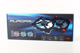 In Win Aurora RGB LED 120mm Fans x3 + PWM Controller & Remote - Black/Red