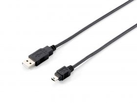 Equip USB2.0 Type-A Male to Mini Type-B Male 1.8m Cable
