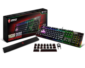 MSI Vigor GK80 Silver Mechanical RGB Gaming Keyboard (Cherry MX RGB Speed Silver Switches)