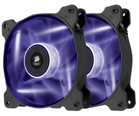 Corsair SP120 Air Series 120mm Purple LED Fans (Twin Pack)
