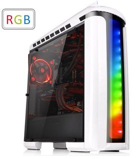 Thermaltake Versa C22 RGB Mid-Tower Chassis - Snow Edition (No-PSU, ATX, Window)