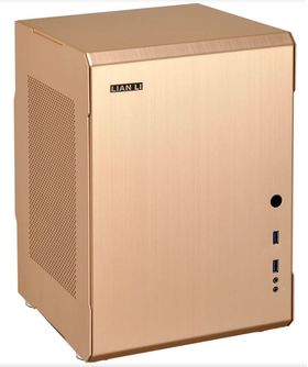 Lian Li PC-Q34 Chassis - Gold (No-PSU, mini-ITX)