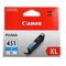 Canon CLI-451 XL Colour Ink Cartridge - Cyan